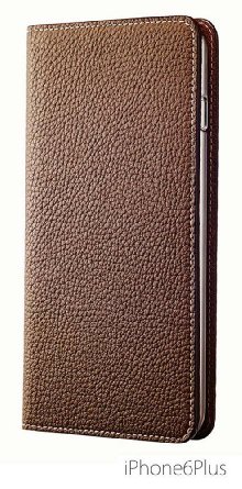 iPhone 6S Plus/6 Plus Case, [BONAVENTURA] BEST SELLER! Genuine Leather Wallet Case, Slim Fit Diary Leather Case with Slots for Credit Cards and Cash for iPhone 6S Plus/6 Plus 5.5 Inch - Light Brown