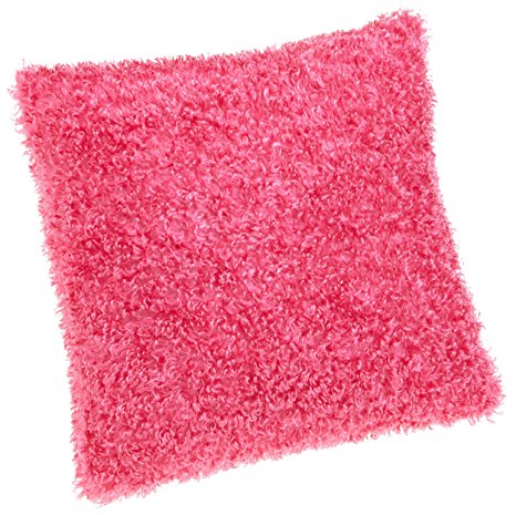 Brentwood Fifi 18-Inch-by-18-Inch Knife Edge Pillow, Hot Pink