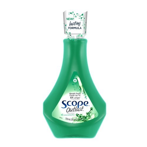 Scope Outlast Mouthwash-Long Lasting Mint-25.4 oz, 750 milliter