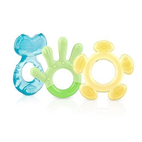 Nuby 3 Step Soothing Teether Set, BPA Free - Boy