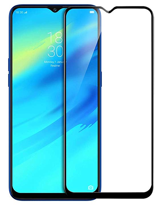 SuperdealsForTheinfinity 6D Tempered Glass Full Edge-to-Edge Screen Protection for Oppo Realme 2 Pro (Black)