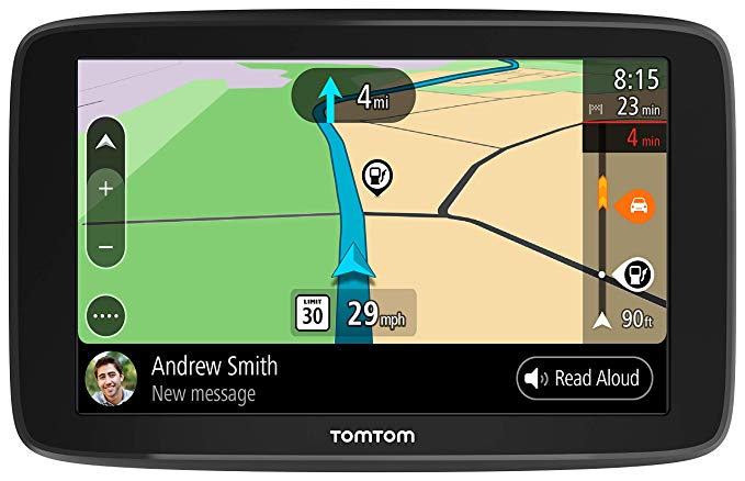 TomTom Smart Car GPS Navigation GO Comfort 6, 6-inch, with Updates via WiFi, Lifetime Traffic and maps (US-CAN-MEX), TomTom roadtrips