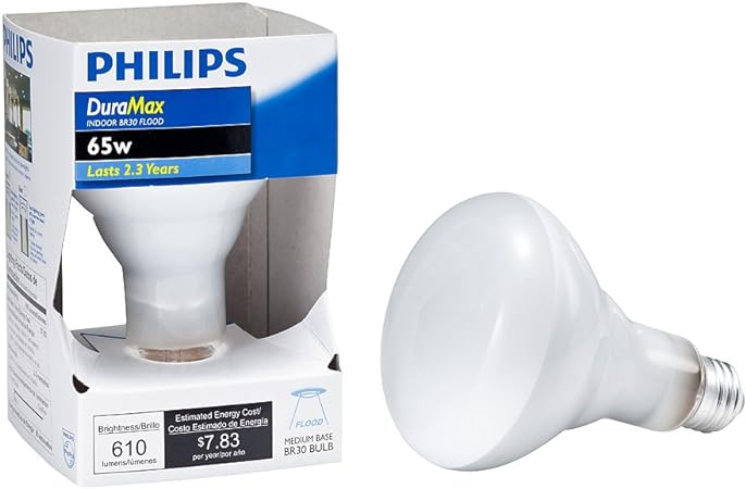 Philips LED 167684 Duramax 65-Watt BR30 Indoor Flood Light Bulb