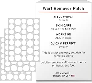 Wart Remover Patches, Fast & Easy Operate Hydrocolloid Gel Waterproof Invisible Sticker, Skin Care Removal Patches for All Skin Types(144pcs)-R3