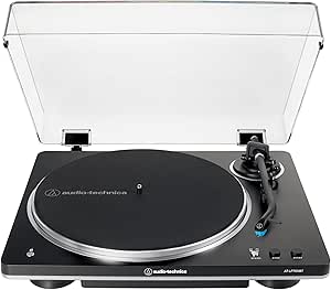 Audio-Technica AT-LP70XBT-BS Wireless Turntable, Black/Silver