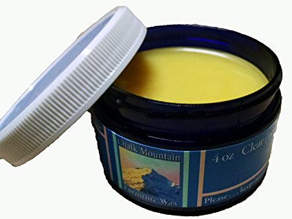NEW LOOK!!! - Chalk Mountain Supply Co - 100% All Natural Furniture Finishing Waxes (4oz). (Clear)
