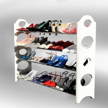 Best Shoe Rack Organizer Storage Bench - Store up to 20 Pairs in Your Closet Cabinet or Entryway - Easy to Assemble - No Tools Required