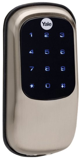 Yale Real Living Security YRD240-ZW-619 Electronic Keyless Touch Screen Deadbolt, Fully Motorized with Z-Wave Technology, Satin Nickel