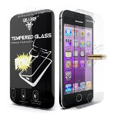 iPhone 55S5C Screen Protector CellBee Shielding Gladiator iPhone 55S5C Premium High Definition Shockproof Clear Tempered Glass Screen Protector 03mm Thickness 25D Curved Edge for iPhone 5  5S  5C
