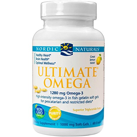 Nordic Naturals - Ultimate Omega/Lemon Taste, 1000 mg, 60 softgels