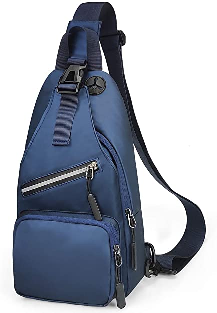 VOLGANIK ROCK Waterproof Sling Bag Small Sling Backpack Casual Crossbody Chest Bag Shoulder Bag Front Pack