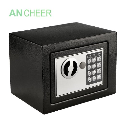 ANCHEER Basics Security Safe Box Fireproof Solid Steel Construction Hidden with Deadbolt Lock Wall-Anchoring Design shipping from CAUS AN-SB002