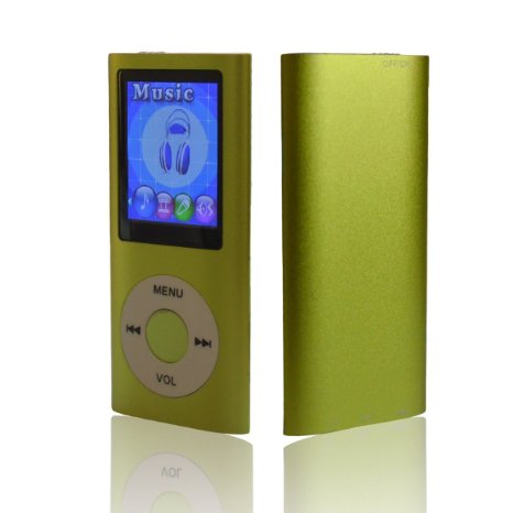 HccToo 16GB MP4 player Big and Clear Sound MP3 Music Player with FM Radio Video and Voice Recorder-Green