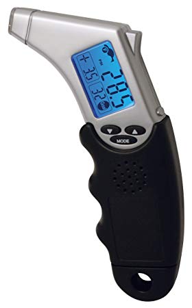 Accutire MS-4445B Programmable Talking Tire Gauge with Lighted Tip and Storage Case
