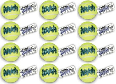 KONG Air Dog Squeaker Tennis Ball Large 12pk