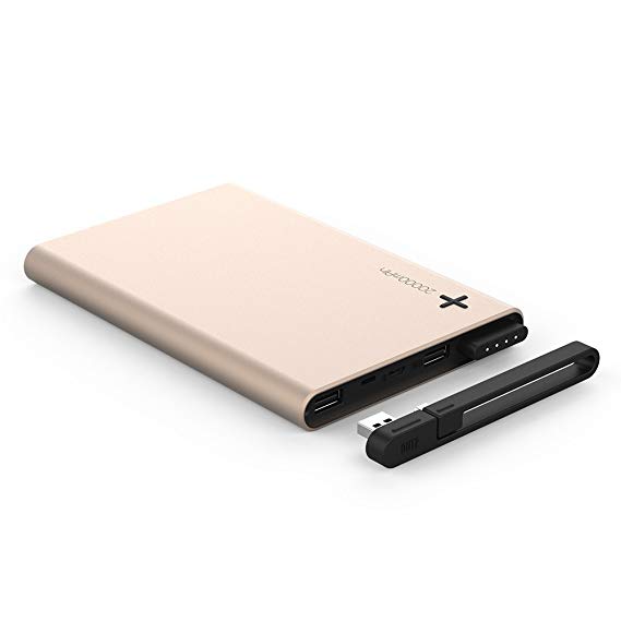 Power Bank, Emie Power Station 20000mAh Dual USB Port Power Bank Compact External Battery Portable USB Charger for iPhone, iPad, Samsung Galaxy, Cell Phones and Tablets (Rose Gold)