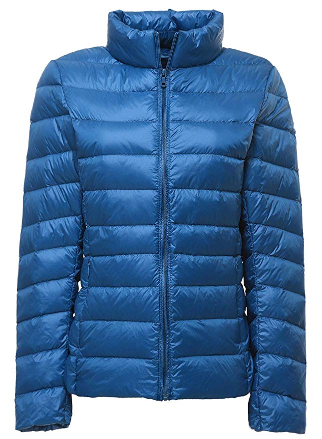 Sawadikaa Women's Ultra Light Packable Winter Down Puffer Jacket Coat Quilted Lightweight Down Parka Jacket