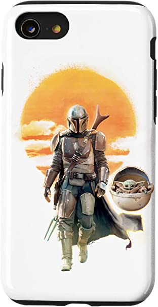 iPhone SE (2020) / 7 / 8 Star Wars: The Mandalorian The Child Sunset Walk Case