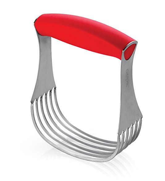 Cuisipro Deluxe Pastry Blender, 5.25-Inch, Red, Red