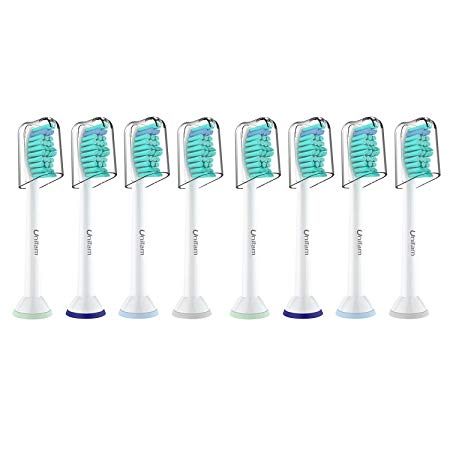Toothbrush Heads Replacement for Philips Sonicare Toothbrush, Compatible with Any Snap-On Electric Toothbrush 8 Pack