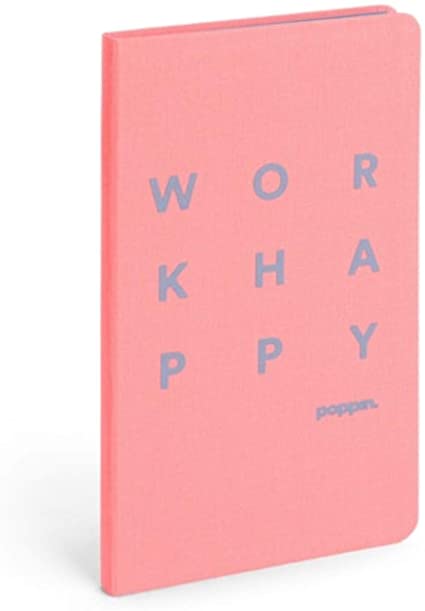 Poppin Guava Work Happy Hard Cover Journal