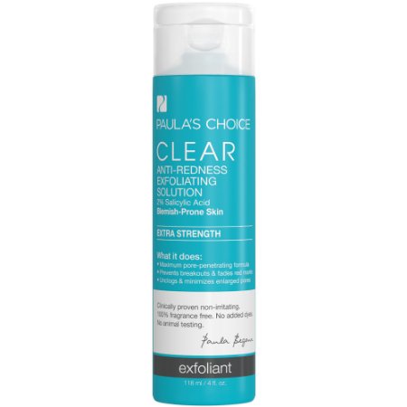 Paula's Choice Clear Extra Strength Anti-Redness Exfoliating Solution with 2% BHA Salicylic Acid for Severe Acne - 4 oz