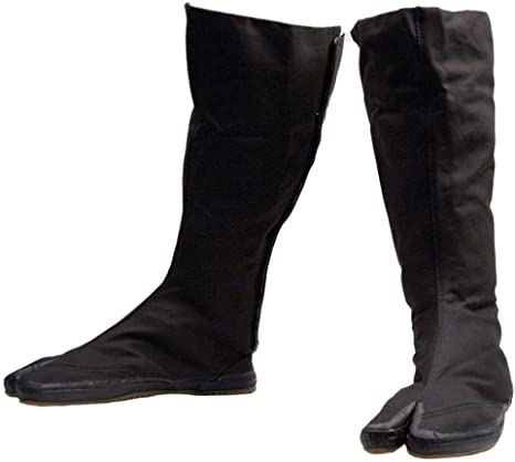 Ace Martial Arts Supply Ninja Tabi Boots, Black Jikatabi (Outdoor Tabi)