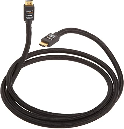 AmazonBasics High-Speed HDMI Cable with Ethernet - Braided 6.5 feet/2.0 meters (Discontinued by Manufacturer)