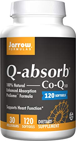 Jarrow Formulas Q-Absorb, Supports Heart Function, 30 mg, 120 Softgels