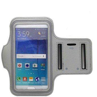 Sweat proof Sport Armband ( Velcro Closure). Running Gym Workout ,outdoor sport,Case/Cover for iphone/samsung All kinds of mobile phone as long as the volume of less than 4.7 inch model. ..--Gray