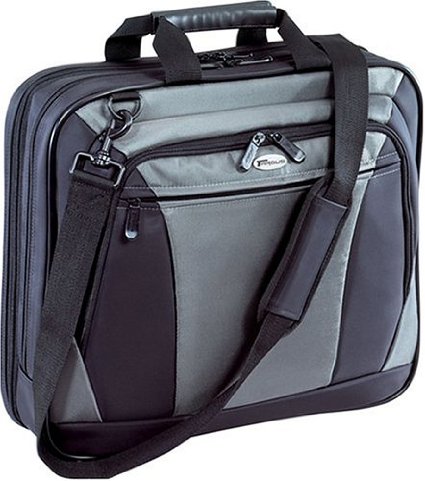 Targus CityLite Clamshell Case Designed for 15 Inch Laptops CVR400 Black with Grey Accents)