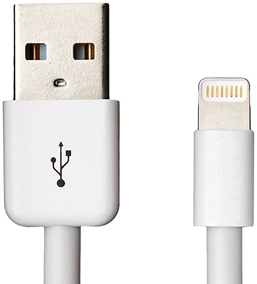 MOBITECH Fast lightning USB Data Charging Cable for iPhone, iPad Air iPad mini iPod nano and iPod Touch (White)