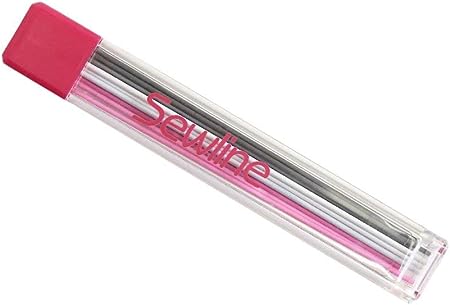 Sewline Mechanical Fabric Pencil Lead Refill, White, Black and Pink