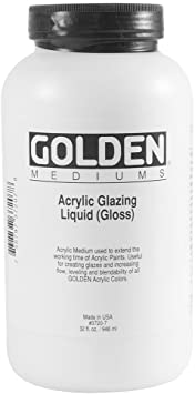 Golden Artist Colors Glazing Liquid Gloss, glazing liquid (gloss), 32 oz