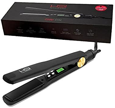 HSI Glider Elite Professional Ceramic Flat Iron - Travel Size Straightening Iron w/ Thermal Control - Quick Hair Styling & Enhancement for Men & Women