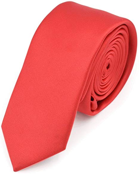 Premium Classic Solid Color 2" Skinny Necktie Neck Tie - Diff Colors Avail