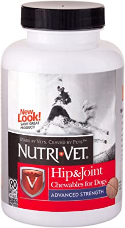 Nutri-Vet Hip & Joint Advanced Strength Dog Joint Supplement Chews