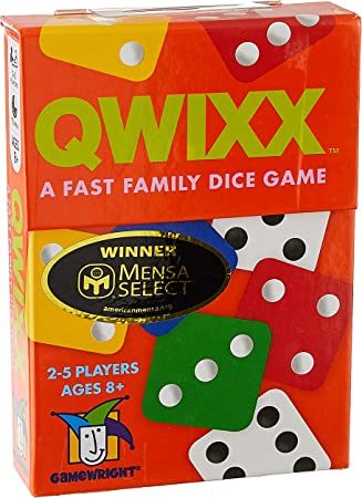 Gamewright Qwixx - A Fast Family Dice Game Multi-Colored, 5"