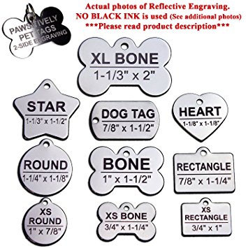 Custom Stainless Steel Pet ID Tags Front and Back Engraved Dog Tags Personalized for Dogs and Cats