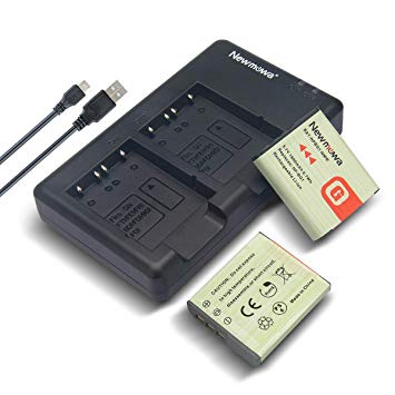 Newmowa NP-BG1 Battery (2 Pack) and Dual USB Charger Kit for Sony NP-BG1 and Sony Cyber-Shot DSC-H7,DSC-H9,DSC-H10,DSC-H20,DSC-H50,DSC-H55,DSC-H70,DSC-H90,DSC-HX5V,DSC-HX9V,DSC-HX10V