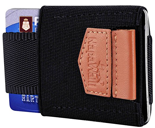 NapaWalli Minimalist Slim Front Pocket Wallet - 10 Card Holders Coin Wallet