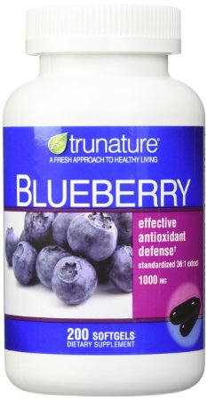 TruNature Blueberry Standardized Extract 1000 mg - 200 Softgels