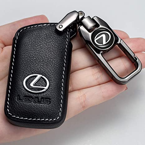 Leather Key Cover Holder Key Case for Lexus 2012 2013 2016 2014 2015 ES250 GS350 ES350 GS450 NX300 ES300H Smart Remote Key Case Accessories (4 Buttons)