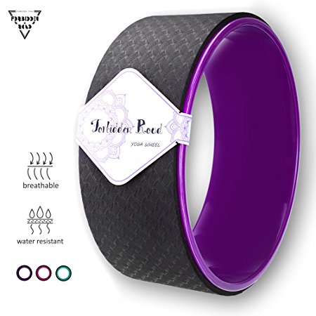 Forbidden Road Yoga Wheel Exercise Wheel Prop for Release Tight Chest and Shoulders Deepen Back bend Stretching and Improving Yoga Poses and Flexibility Balance and Core Strength