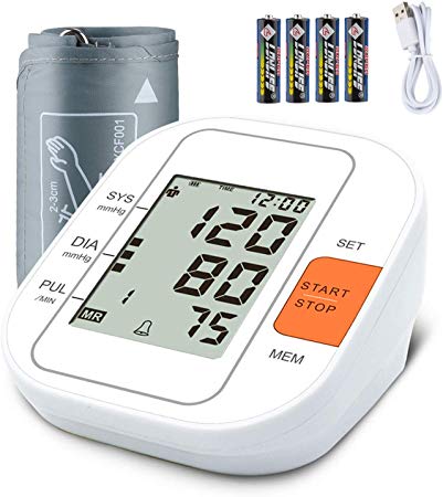 Blood Pressure Monitor Upper Arm,FDA Approved Digital Accurate BP Machine for Home Use with Adjustable Wrist Cuff, 2x99 Reading Memory, Large Screen,Device Bag,4AAA Included