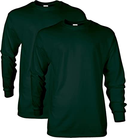 Gildan Men's Ultra Cotton Long Sleeve T-Shirt, Style G2400, Multipack