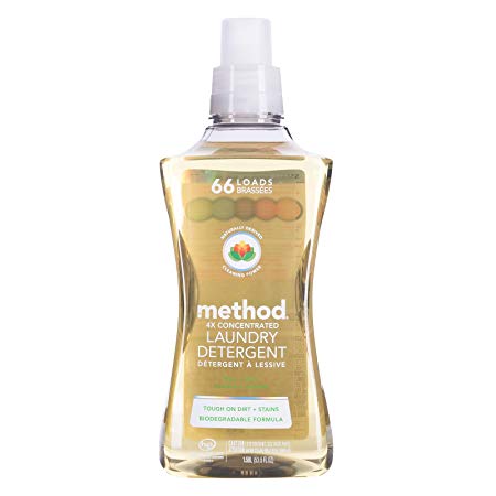 Method Concentrated Laundry Detergent, Free   Clear, 53.5 Ounce, 66 Loads