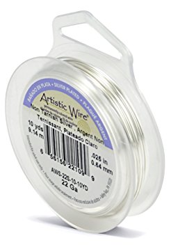 Artistic Wire 22-Gauge Tarnish Resistant Silver Wire, 10-Yard