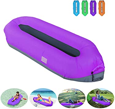 EKKONG Air Sofa, Inflatable Lounger, Portable Waterproof Anti-Air Leaking Inflatable Couch, Air Lounger for Pool, Beach, Travel, Camping, Hiking, Outdoor, Picnics, Park,Backyard, Drifting
