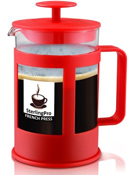 SterlingPro 6 Cup French Coffee Press, Unique Double Screens